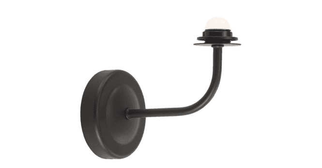 Där Lighting Navarro Rechargeable Wall Light Matt Black Bracket Only LED