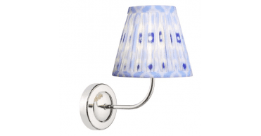 Navarro Rechargeable Wall Light Polished Nickel With Shade LED