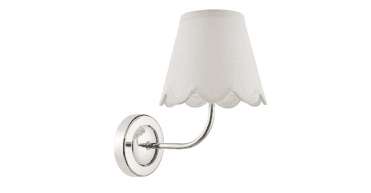 Navarro Rechargeable Wall Light Polished Nickel With Shade LED