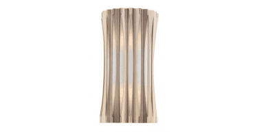 Netra 2 Light Wall Light Satin Bronze and Ivory