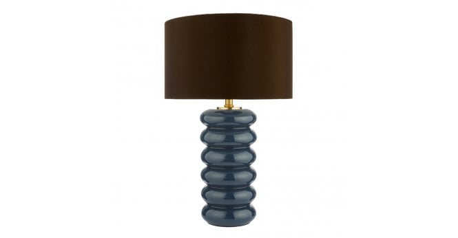 Där Lighting Niamh Table Lamp Blue Glass Base Only