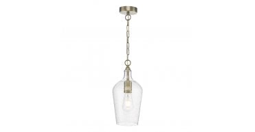 Nida Pendant Antique Brass Glass