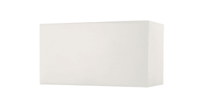Där Lighting Nile Ivory Faux Silk Rectangle Shade 36cm