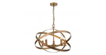 Nitya 5 Light Pendant Mottled Copper
