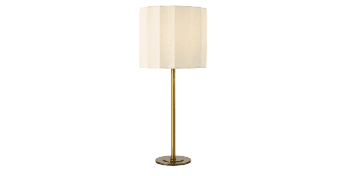 Där Lighting Noura Table Lamp Antique Bronze and Ivory With Shade