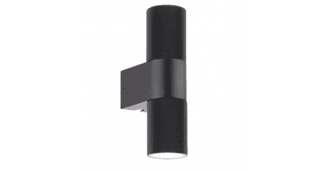 Obi 2 Light Outdoor Wall Light Matt Black IP54