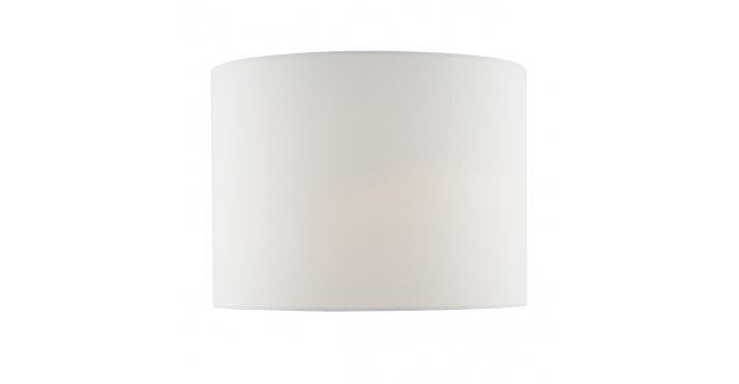 Där Lighting Olalla Ivory Faux Silk Drum Shade 34cm