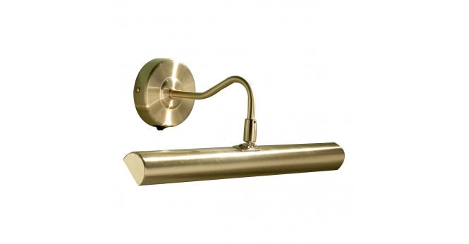 Där Lighting Onedin 2 Light Picture Light Satin Brass