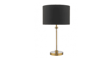 Onora Black Faux Silk Drum Shade 30cm