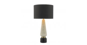 Onora Table Lamp White & Black With Shade