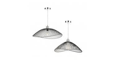 Onza Wire Easy Fit Pendant Shades Black (Twin Pack)