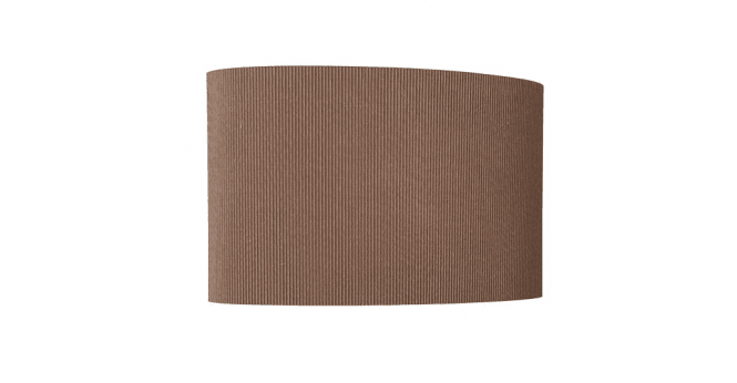 Där Lighting Oporto Brown Cotton Oval Shade 31cm