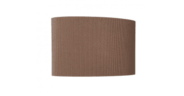 Oporto Brown Cotton Oval Shade 31cm