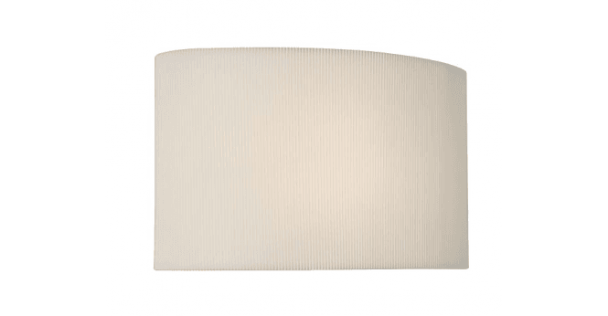 Där Lighting Oporto Cream Cotton Oval Shade 31cm