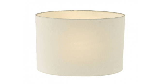 Där Lighting Oporto Ivory Cotton Oval Shade