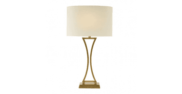Oporto Table Lamp Aged Brass With Shade