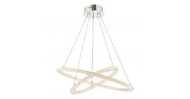 Orion 2 Ring Pendant Polished Chrome LED
