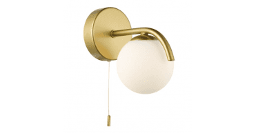 Orlena Wall Light Satin Gold and Opal Glass