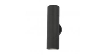 Ortega Outdoor 2 Light Wall Light Matt Black IP65