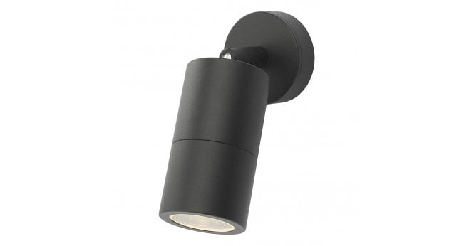 Där Lighting Ortega Outdoor Single Spotlight Matt Black IP65