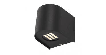 Orville 2 Light Outdoor Wall Light Matt Black LED IP44