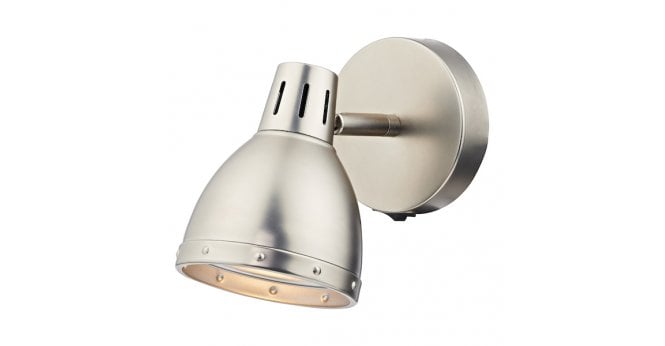 Där Lighting Osaka Single Wall Spotlight Antique Chrome