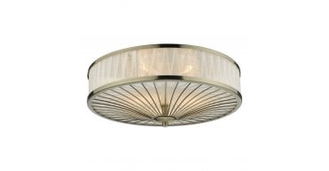 Oslo 3 Light Flush Antique Brass