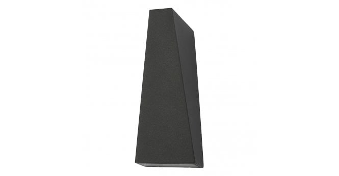 Där Lighting Paco Outdoor 2 Light Wall Light Matt Grey IP65 LED