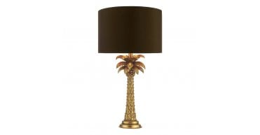 Palm Table Lamp Gold Base Only