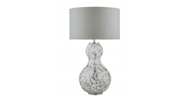 Pamplona Grey Faux Silk Drum Shade 35cm