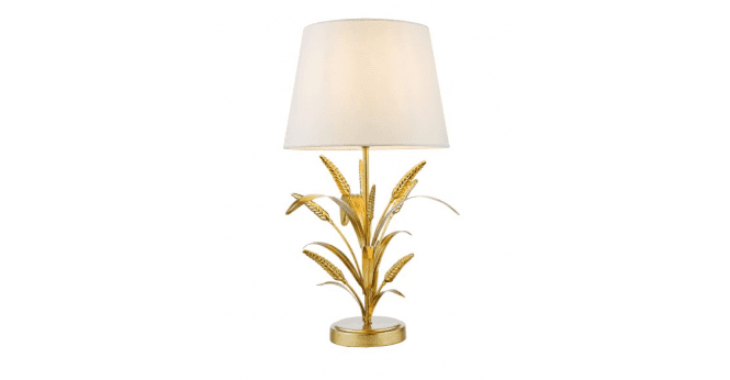 Där Lighting Phaedra Table Lamp Gold With Shade