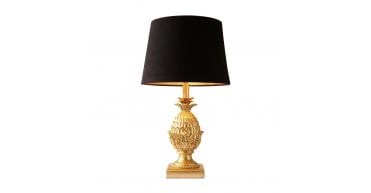 Pineapple Table Lamp Gold With Shade