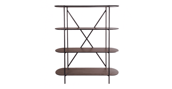 Där Lighting Poe Shelves Mocha Effect and Matt Black