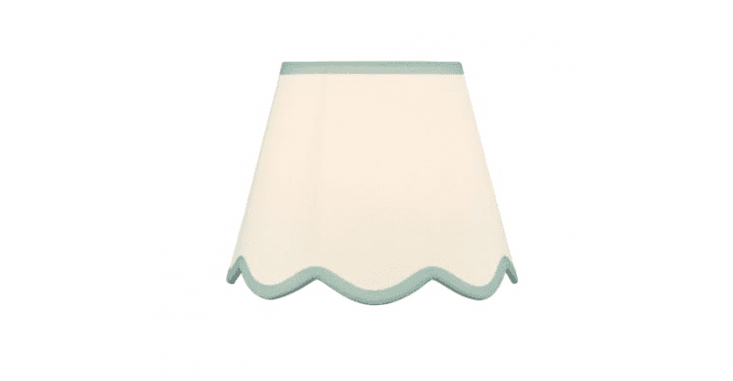 Där Lighting Poma Natural Linen Scalloped Shade 25cm