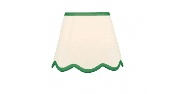 Poma Natural Linen Scalloped Shade 25cm