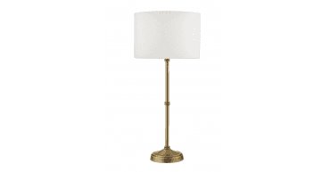 Pyramid White Linen Drum Shade 25cm