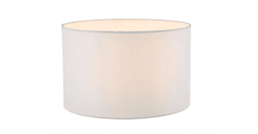 Pyramid White Linen Drum Shade 30cm