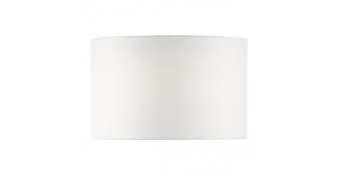 Där Lighting Pyramid White Linen Drum Shade 46cm