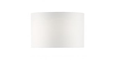 Pyramid White Linen Drum Shade 46cm