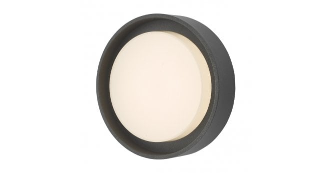 Där Lighting Ralph Small Outdoor Wall Light Anthracite IP65 LED