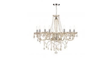 Raphael 8 Light Chandelier Champagne Crystal