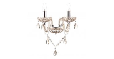 Raphael Double Wall Bracket Champagne Crystal