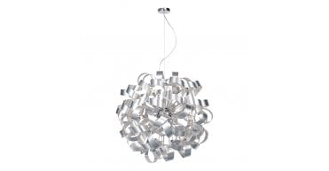 Rawley 12 Light Pendant Brushed Aluminium