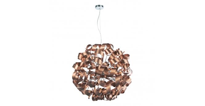 Där Lighting Rawley 12 Light Pendant Brushed Copper