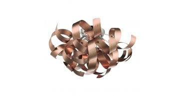 Rawley 4 Light Flush Brushed Copper 40cm