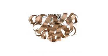 Rawley 5 Light Flush Brushed Copper 60cm