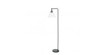 Ray Floor Lamp Antique Brass and Glass