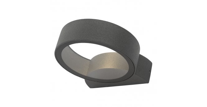 Där Lighting Reon Outdoor Wall Light Matt Grey Glass IP65 LED