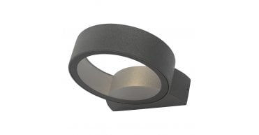 Reon Outdoor Wall Light Matt Grey Glass IP65 LED