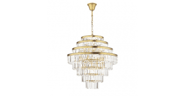 Rhapsody 12 Light Chandelier Bronze Crystal